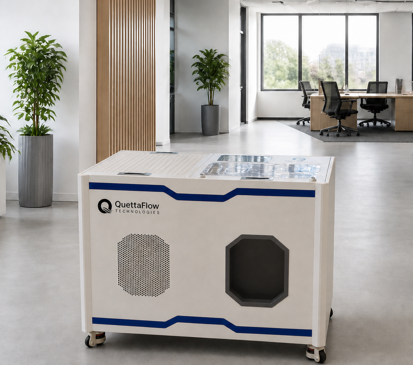 VasEdge i16-12 and i8-6 immersion-cooled AI appliances, branded QuettaFlow Technologies